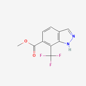 molecular formula C10H7F3N2O2 B14090336 Methyl 7-(trifluoromethyl)-1H-indazole-6-carboxylate 