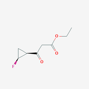Ethyl cis-3-(-2-fluorocyclopropyl)-3-oxopropanoate