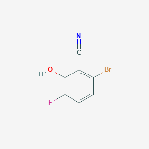 molecular formula C7H3BrFNO B1409035 6-Bromo-3-fluoro-2-hydroxybenzonitrile CAS No. 1805498-46-7