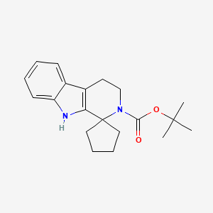 molecular formula C20H26N2O2 B1409037 叔丁基 4,9-二氢螺[β-咔啉-1,1'-环戊烷]-2(3H)-羧酸酯 CAS No. 1858255-32-9