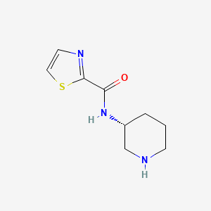 molecular formula C9H13N3OS B1409038 (R)-N-(哌啶-3-基)噻唑-2-甲酰胺 CAS No. 1643574-20-2