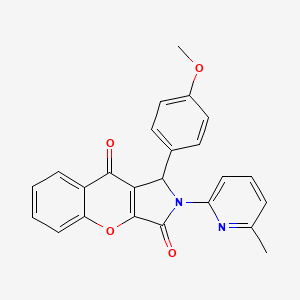 1-(4-Methoxyphenyl)-2-(6-methylpyridin-2-yl)-1,2-dihydrochromeno[2,3-c]pyrrole-3,9-dione