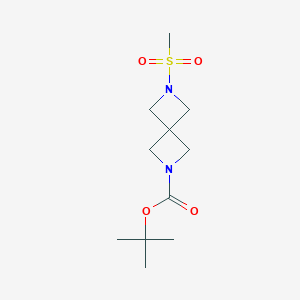 tert-Butyl 6-(methylsulfonyl)-2,6-diazaspiro[3.3]heptane-2-carboxylate