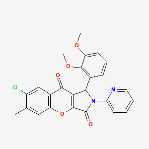 7-Chloro-1-(2,3-dimethoxyphenyl)-6-methyl-2-(pyridin-2-yl)-1,2-dihydrochromeno[2,3-c]pyrrole-3,9-dione