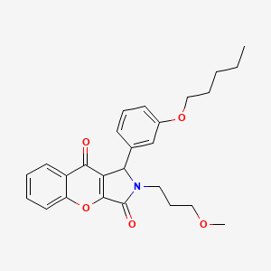 2-(3-Methoxypropyl)-1-[3-(pentyloxy)phenyl]-1,2-dihydrochromeno[2,3-c]pyrrole-3,9-dione