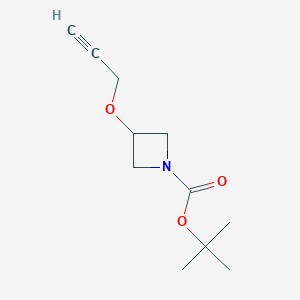 molecular formula C11H17NO3 B1409048 tert-Butyl 3-(2-propynyloxy)-1-azetidinecarboxylate CAS No. 1219606-33-3
