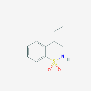 molecular formula C10H13NO2S B1409052 4-ethyl-3,4-dihydro-2H-benzo[e][1,2]thiazine 1,1-dioxide CAS No. 1799977-70-0