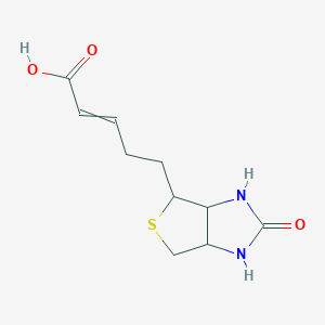 molecular formula C10H14N2O3S B14090520 5-(2-oxohexahydro-1H-thieno[3,4-d]imidazol-4-yl)pent-2-enoic acid 