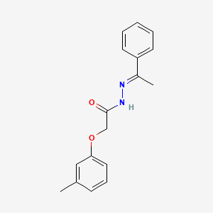 2-(3-methylphenoxy)-N'-[(1E)-1-phenylethylidene]acetohydrazide