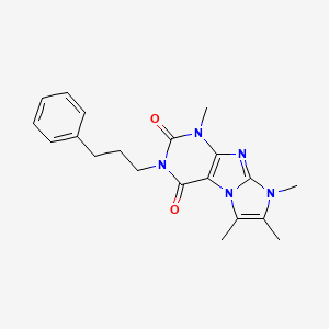 1,6,7,8-tetramethyl-3-(3-phenylpropyl)-1H-imidazo[2,1-f]purine-2,4(3H,8H)-dione