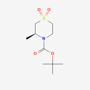 tert-butyl (S)-3-methylthiomorpholine-4-carboxylate 1,1-dioxide