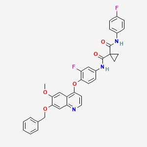 N-[3-Fluoro-4-[[6-methoxy-7-(phenylmethoxy)-4-quinolinyl]oxy]phenyl]-N'-(4-fluorophenyl)-1,1-cyclopropanedicarboxamide