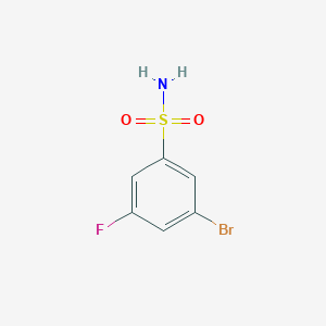 molecular formula C6H5BrFNO2S B1409061 3-Bromo-5-fluorobenzenesulfonamide CAS No. 1843194-48-8