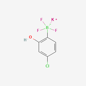 molecular formula C6H4BClF3KO B14090630 Potassium (4-chloro-2-hydroxyphenyl)trifluoroborate 