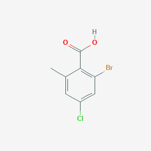 molecular formula C8H6BrClO2 B14090642 2-Bromo-4-chloro-6-methylbenZoic acid CAS No. 2092769-93-0