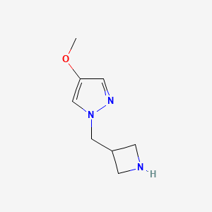 molecular formula C8H13N3O B1409067 1-[(Azetidin-3-yl)methyl]-4-methoxy-1H-pyrazole CAS No. 1850688-85-5