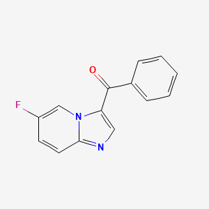 molecular formula C14H9FN2O B1409069 (6-Fluoroimidazo[1,2-a]pyridin-3-yl)(phenyl)methanone CAS No. 1634647-80-5