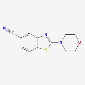 molecular formula C12H11N3OS B1409072 2-吗啉基苯并[d]噻唑-5-碳腈 CAS No. 1638696-01-1