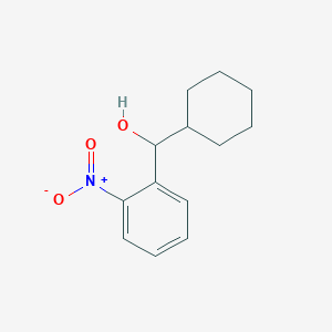 molecular formula C13H17NO3 B1409073 (+/-)-(2-Nitrophenyl)-cyclohexylmethanol CAS No. 1621071-03-1