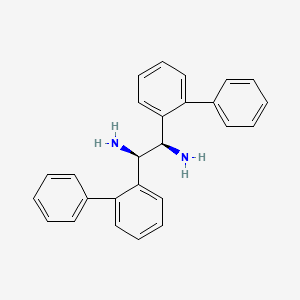 molecular formula C26H24N2 B14090754 (1R,2R)-1,2-di([1,1'-biphenyl]-2-yl)ethane-1,2-diamine 