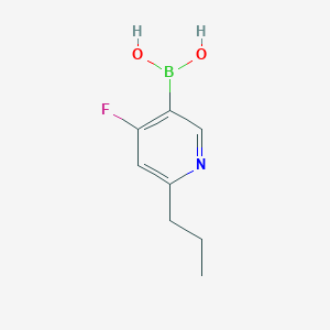 molecular formula C8H11BFNO2 B14090762 (4-Fluoro-6-propylpyridin-3-yl)boronic acid 