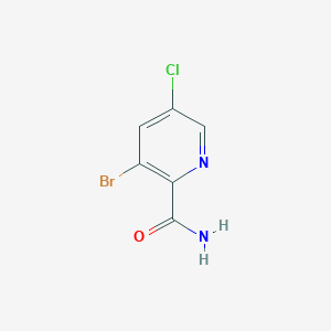 molecular formula C6H4BrClN2O B1409081 3-Bromo-5-chloropicolinamide CAS No. 1805410-18-7
