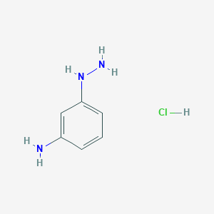 molecular formula C6H10ClN3 B1409088 3-肼基苯胺盐酸盐 CAS No. 1295576-13-4