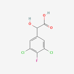 molecular formula C8H5Cl2FO3 B1409091 3,5-二氯-4-氟扁桃酸 CAS No. 1806317-31-6