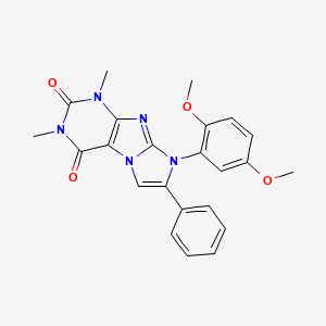 8-(2,5-dimethoxyphenyl)-1,3-dimethyl-7-phenyl-1H-imidazo[2,1-f]purine-2,4(3H,8H)-dione