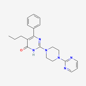 6-Phenyl-5-propyl-2-[4-(pyrimidin-2-yl)piperazin-1-yl]pyrimidin-4-ol