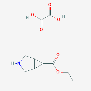 molecular formula C10H15NO6 B1409108 3-氮杂双环[3.1.0]己烷-6-羧酸乙酯草酸盐 CAS No. 2202948-77-2