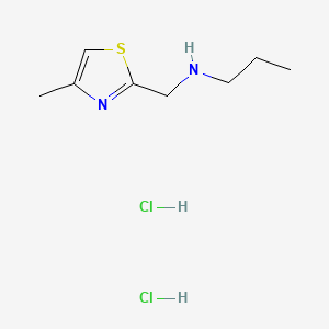 molecular formula C8H16Cl2N2S B14091099 N-((4-methylthiazol-2-yl)methyl)propan-1-amine dihydrochloride 