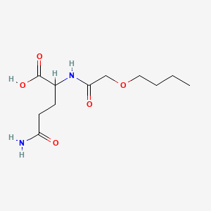 5-Amino-2-[(2-butoxyacetyl)amino]-5-oxopentanoic acid