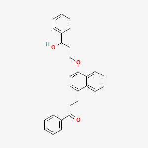 3-(4-(3-Hydroxy-3-phenylpropoxy)naphthalen-1-yl)-1-phenylpropan-1-one