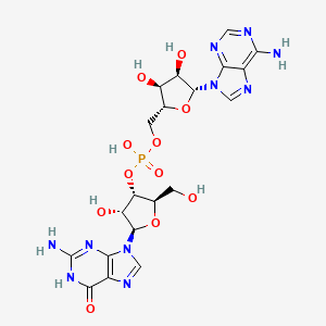 molecular formula C20H25N10O11P B14091117 Guanine ribonucleotidyl-(3'-5')-adenosine CAS No. 6554-00-3