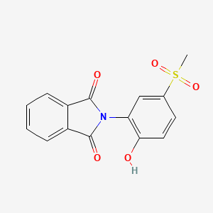 molecular formula C15H11NO5S B1409118 2-[2-羟基-5-(甲磺酰基)苯基]-1H-异吲哚-1,3(2H)-二酮 CAS No. 1820889-72-2