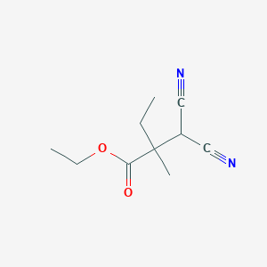 molecular formula C10H14N2O2 B1409119 2-(二氰基甲基)-2-甲基丁酸乙酯 CAS No. 1838150-36-9