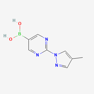 (2-(4-Methyl-1H-pyrazol-1-yl)pyrimidin-5-yl)boronic acid