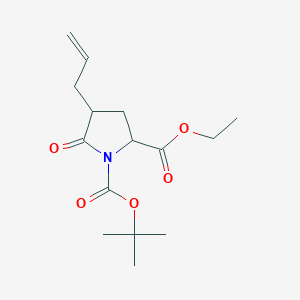 1-Tert-butyl 2-ethyl (2S,4R)-5-oxo-4-(prop-2-EN-1-YL)pyrrolidine-1,2-dicarboxylate