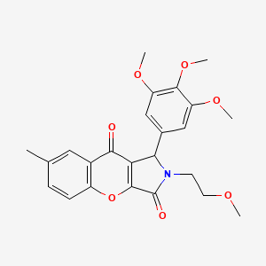 2-(2-Methoxyethyl)-7-methyl-1-(3,4,5-trimethoxyphenyl)-1,2-dihydrochromeno[2,3-c]pyrrole-3,9-dione