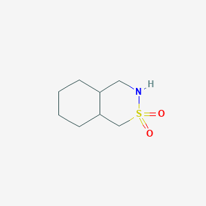 molecular formula C8H15NO2S B1409131 octahydro-1H-benzo[d][1,2]thiazine 2,2-dioxide CAS No. 1799978-61-2