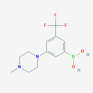 (3-(4-Methylpiperazin-1-yl)-5-(trifluoromethyl)phenyl)boronic acid