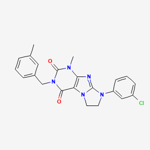 8-(3-chlorophenyl)-1-methyl-3-(3-methylbenzyl)-7,8-dihydro-1H-imidazo[2,1-f]purine-2,4(3H,6H)-dione