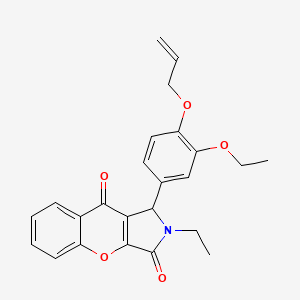 1-[3-Ethoxy-4-(prop-2-en-1-yloxy)phenyl]-2-ethyl-1,2-dihydrochromeno[2,3-c]pyrrole-3,9-dione