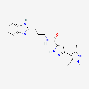 N-[3-(1H-benzimidazol-2-yl)propyl]-1',3',5'-trimethyl-1'H,2H-3,4'-bipyrazole-5-carboxamide