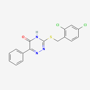 3-[(2,4-Dichlorobenzyl)sulfanyl]-6-phenyl-1,2,4-triazin-5-ol