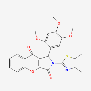 2-(4,5-Dimethyl-1,3-thiazol-2-yl)-1-(2,4,5-trimethoxyphenyl)-1,2-dihydrochromeno[2,3-c]pyrrole-3,9-dione