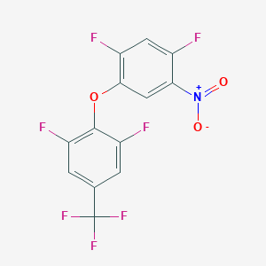 2-(2,4-Difluoro-5-nitro-phenoxy)-1,3-difluoro-5-(trifluoromethyl)benzene