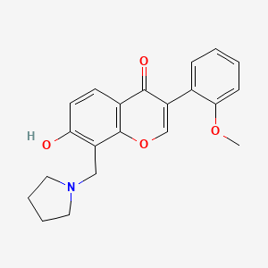 7-hydroxy-3-(2-methoxyphenyl)-8-(pyrrolidin-1-ylmethyl)-4H-chromen-4-one