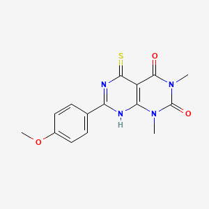 7-(4-methoxyphenyl)-1,3-dimethyl-5-sulfanylpyrimido[4,5-d]pyrimidine-2,4(1H,3H)-dione